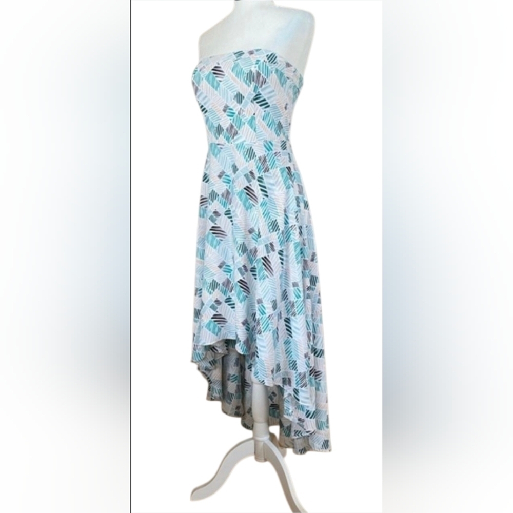 White House Black Market High-low Fit & Flare Strapless Dress- Size 12p